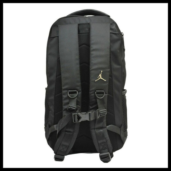 Nike Air Jordan Jumpman Black Silver Backpack NWT - Picture 2 of 7